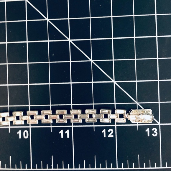 Vintage Rare CROWN TRIFARI Baguette Rhinestone Necklace - Picture 6 of 17